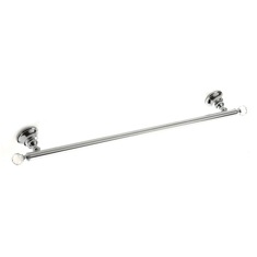 Towel Bar, Chromed Brass, 24 Inch, with Crystals